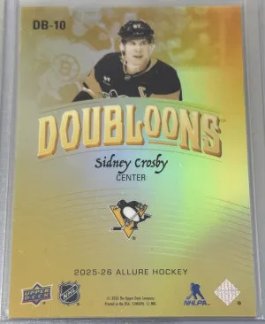 Sidney Crosby Doubloons SSP 2025-26 Allure back