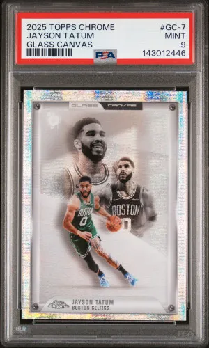 2025 Topps Chrome Glass Canvas Jayson Tatum front