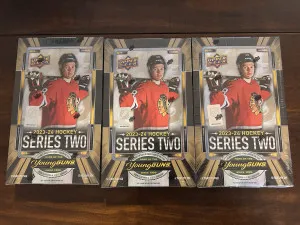 2023-24 Upper Deck Series 2 Hobby Box X3 front