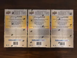 2023-24 Upper Deck Series 2 Hobby Box X3 back