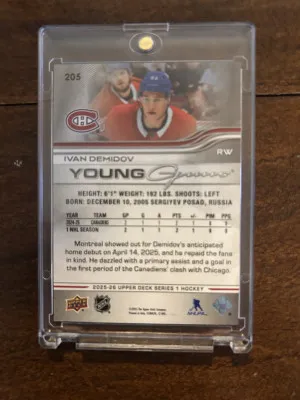 2025-26 Series 1 Ivan Demidov #205 back