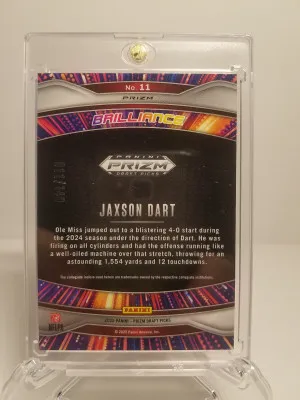 Jaxson Dart 2025 Blue cracked ice Brilliance /149 back
