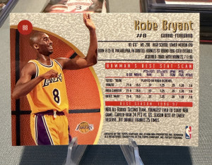 1998 Bowman’s Best Kobe Bryant #88 back