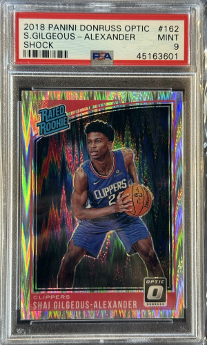 2018 Panini Donruss Optic S.gilgeous-Alexander Shock PSA 9 front