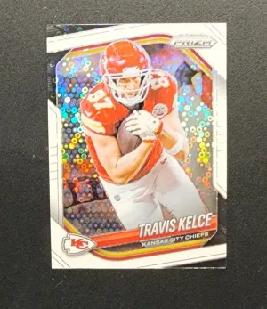 2025 Panini Prizm Travis Kelce White Disco front