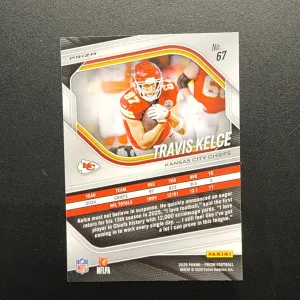 2025 Panini Prizm Travis Kelce White Disco back