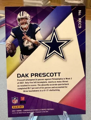 2021 Chronicles Recon Dak Prescott Gold #08/10 back