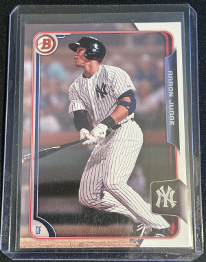 2015 Bowman #150 AARON JUDGE RC Rookie Prospect Card front