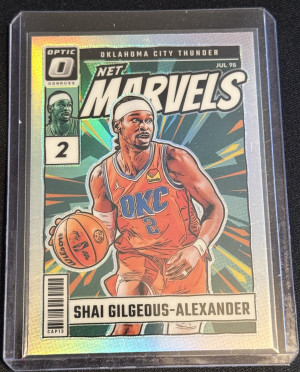 2024-25 Panini Donruss Optic - Net Marvels Shai Gilgeous-Alexander #8 Holo Prizm (#1) front