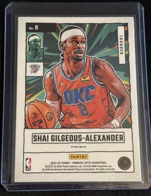 2024-25 Panini Donruss Optic - Net Marvels Shai Gilgeous-Alexander #8 Holo Prizm (#2) back