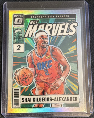 2024-25 Panini Donruss Optic - Net Marvels Shai Gilgeous-Alexander #8 Holo Prizm (#3) front