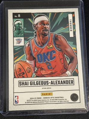 2024-25 Panini Donruss Optic - Net Marvels Shai Gilgeous-Alexander #8 Holo Prizm (#3) back