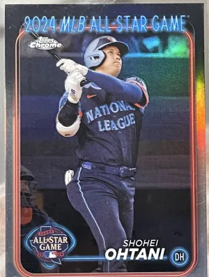 2024 Topps Chrome Shohei Ohtani #ASGC-18 All Star Game Dodgers Refractor MVP SP front