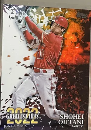 2023 Topps Series 1 2022's Greatest Hits Shohei Ohtani #22GH-16 Refractor Angels front
