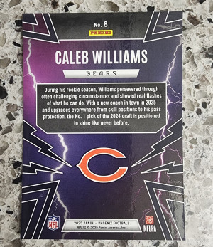 2025 Panini Phoenix Caleb Williams Thunderbirds back