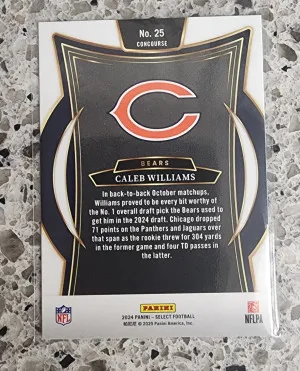 2024 Panini Select Caleb Williams Rookie Concourse back