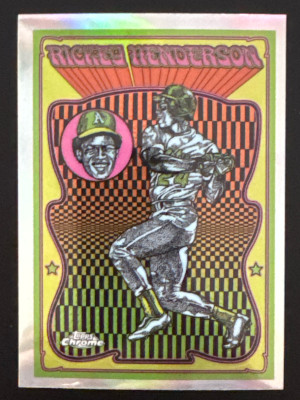 2025 Topps Chrome Rickey Henderson Ultra Violet SSP front