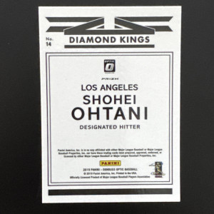 2019 Donruss Shohei Ohtani Diamond Kings Pink back