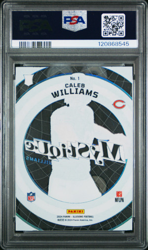 2024 Panini Illusions Mystique Caleb Williams Mystique-Emerald back