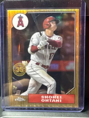 2022 Topps Chrome 1987 Topps Baseball Shohei Ohtani #87BC-2 front