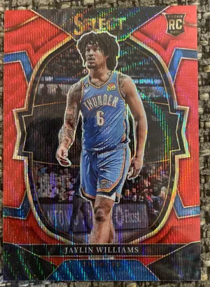 Jaylin Williams Red Asia Rookie Card front