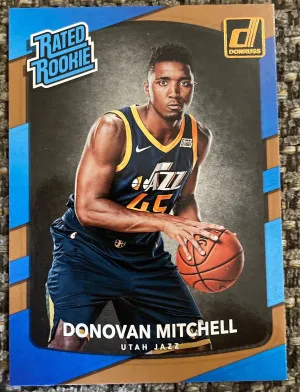 Donovan Mitchell Rookie Card front