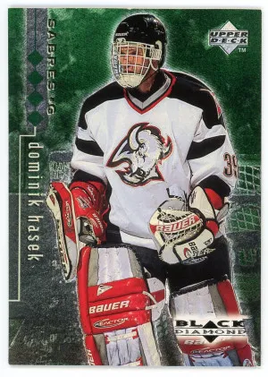 1998-99 Black Diamond #10 Dominik Hasek Quadruple Diamond 44/100 front