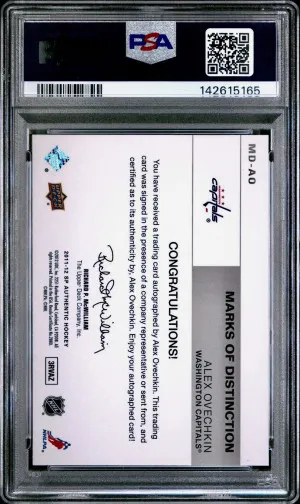 Alexander Ovechkin 2013 Sp Authentic 2011-12 Sp Authentic Update-Marks Of Distinction '11-12.Sp Auth.upd.-Mrks/Dst. back