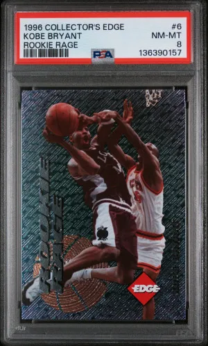 1996 Collector's Edge Rookie Rage Kobe Bryant Rookie Rage front