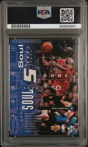 1998 Upper Deck Michael Jordan back