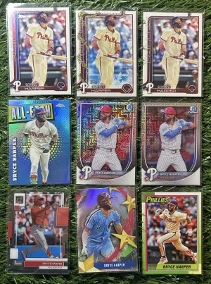 9x Bryce Harper Lot front