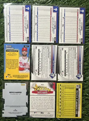 9x Bryce Harper Lot back