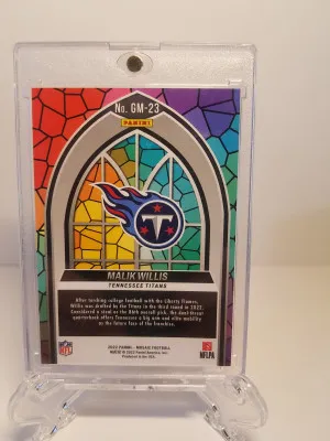 2022 Malik Willis Glass Mosaic rc back