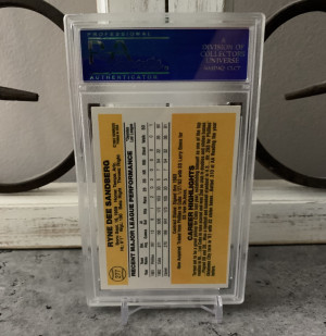 1983 Donruss Ryne Sandberg Rookie Card.  Card #277 back