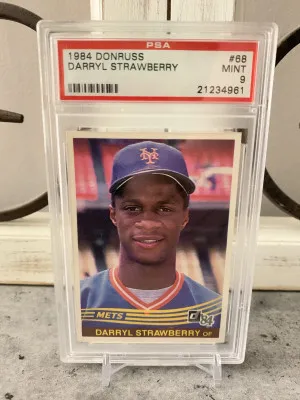 1984 Donruss Darryl Strawberry Rookie Card.  Card #68 front