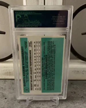 1984 Donruss Darryl Strawberry Rookie Card.  Card #68 back
