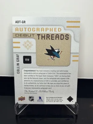2024-25 Auto Debut Threads /199- Collin Graf back