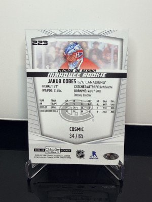 2024-25 OPCP Cosmic Rookie /65- Jakub Dobes back