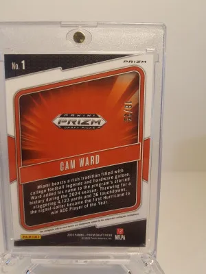 2025 Cam Ward hype mojo /25 back