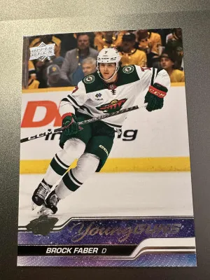 2023-24 Upper Deck #215 Brock Faber Young Guns RC front