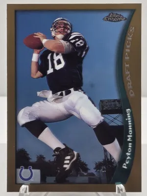Peyton Manning 1998 Topps Chrome Draft Picks Rookie RC HOF front