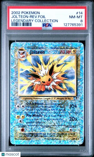 Legendary Collection Jolteon-Rev. Foil Reverse Holofoil Holo Rare PSA 8 #14 front