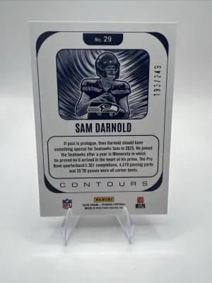2025 Panini Phoenix - Contours Sam Darnold #29 Red /249 back