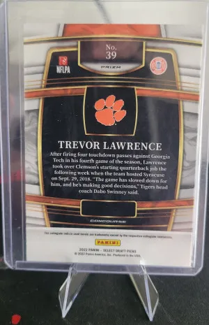 2 Trevor Lawrence Rc Cards And One Insert back