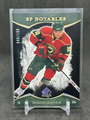 Marian Gaborik 2007-08 Upper Deck SP Authentic Notables /100 #133 Wild front