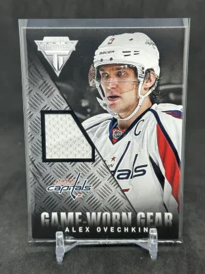Alex Ovechkin 2013-14 Panini Titanium Game Used Gear Jersey #GG-OVI Capitals front