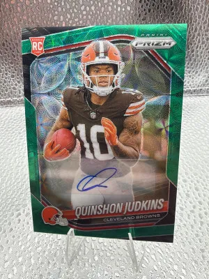 Quinshon Judkins Prizm Rookie Auto /75 front