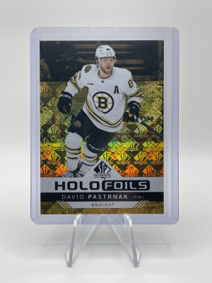 David Pastrnak| 24-25 UD SP Authentic| Holofoils back