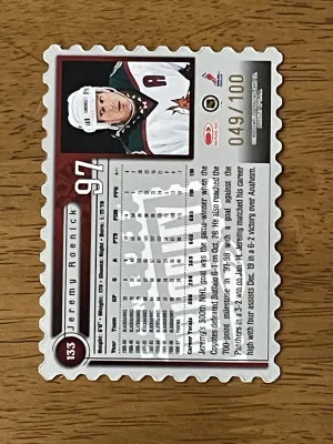 Jeremy Roenick 1997-98 Donruss Stamp of Approval #49/100 back