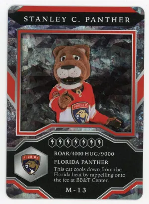 2021-22 Upper Deck MVP Stanley C. Panther Mascot Gaming Cards Sparkle front